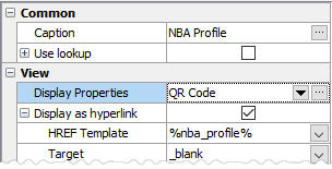 Setting hyperlinks to QR codes